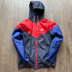 Nike Men's Black and Red Windbreaker